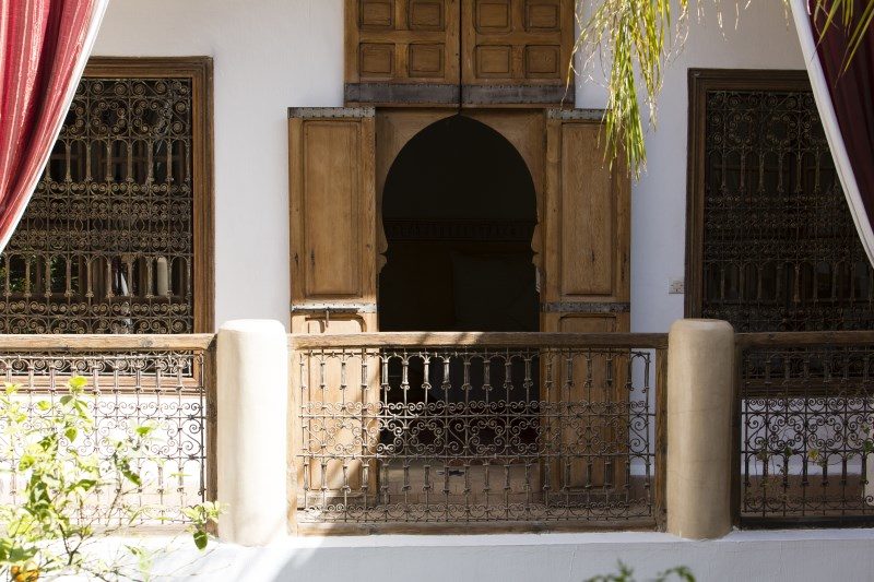 Part of our courtyard at Luxry Riad El Zohar, Marrakech,