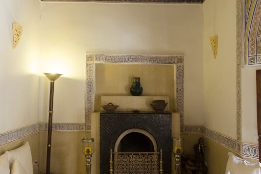 Beautiful interior spaces at Riad El Zohar, Marrakech
