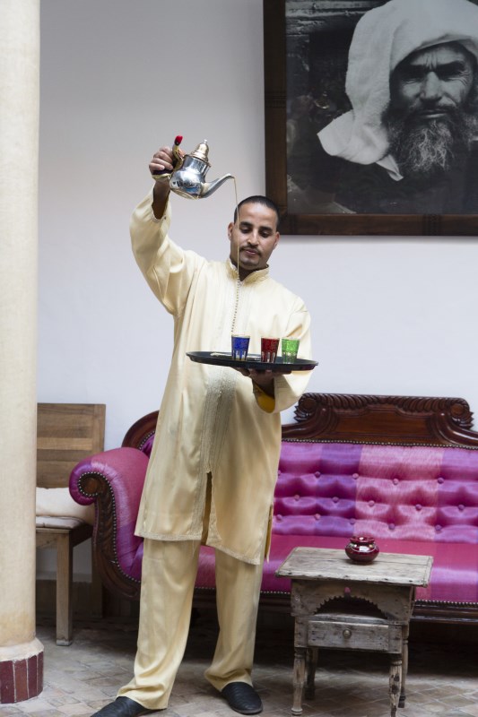 Drinks and entertainment at Riad El Zohar