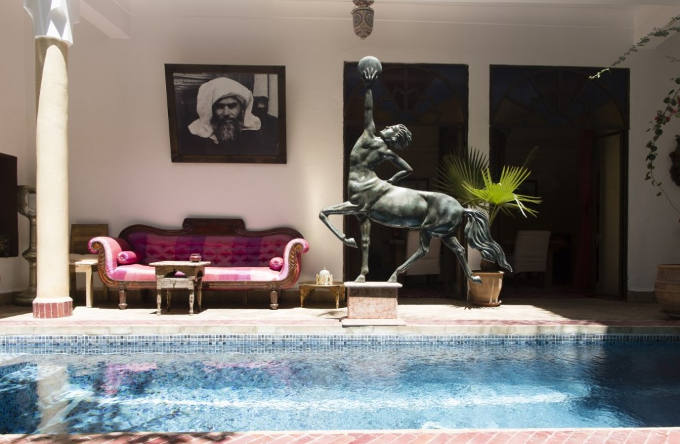 Riad with pool image