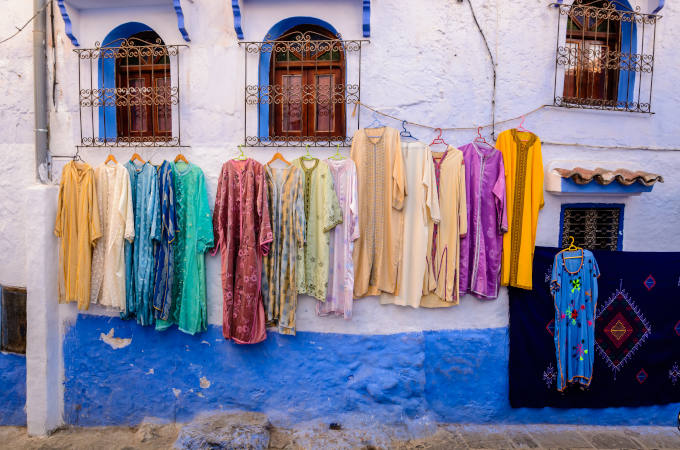 Dresses for sale in Chefchaouen