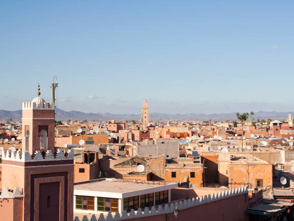 Arabic lamps and lanterns in the Marrakesh - Morocco