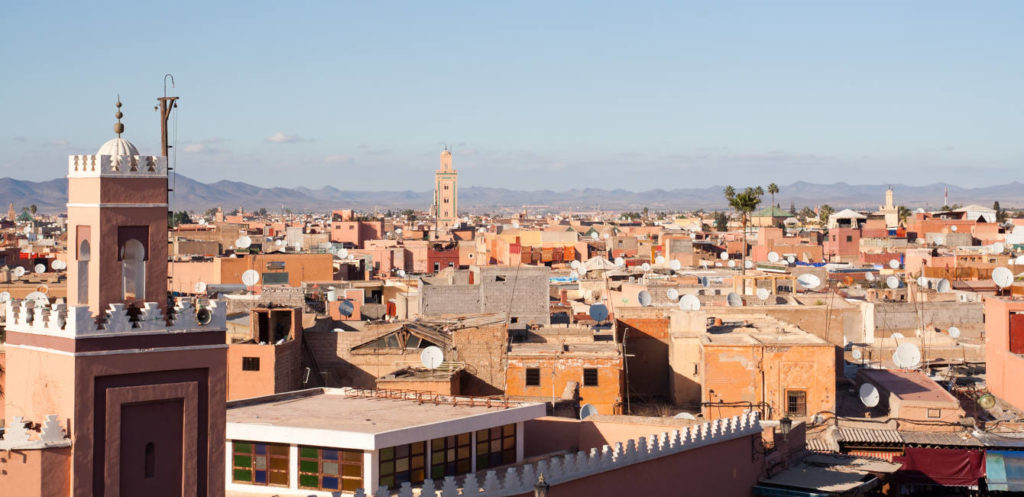 Historical walled city of Marrakesh, Morocco
